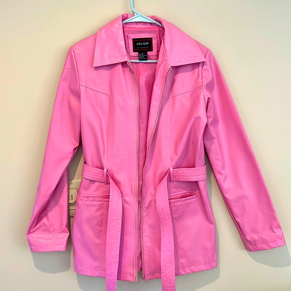Women’s pink rain jacket